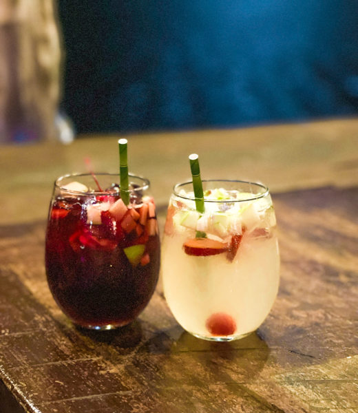 Red and White Sangria at 303 Belize.