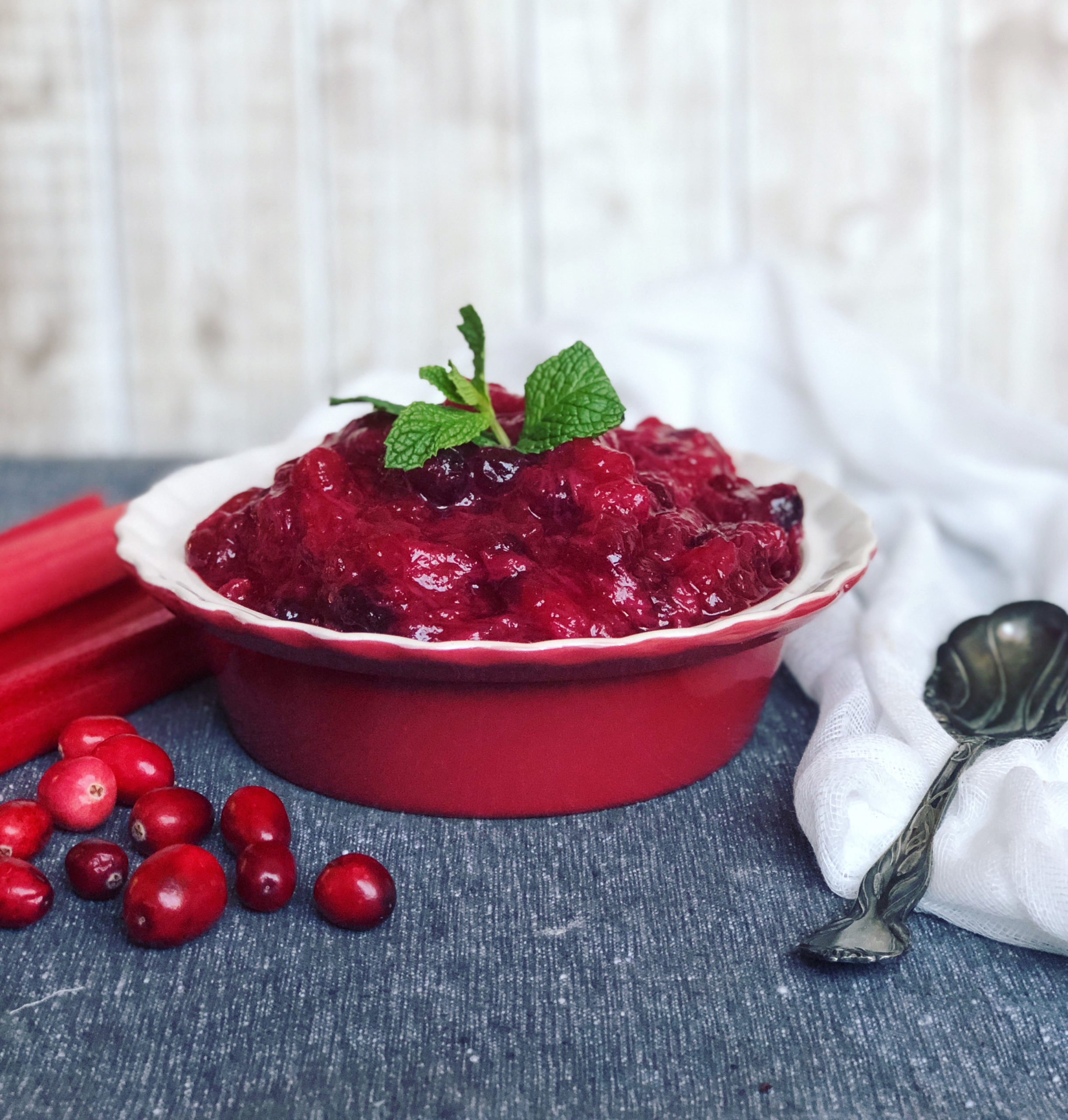 CranberryRhubarb Sauce for the Holidays Jolly Tomato
