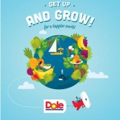 DOLE Get Up and Grow Logo