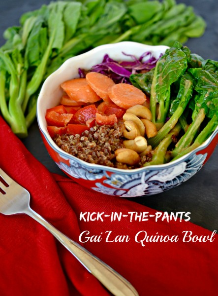 Kick-in-the-Pants Gai Lan Quinoa Bowl