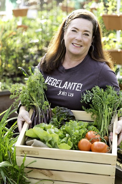 "Vegelante" Geri Miller of Home Grown Edible Landscapes