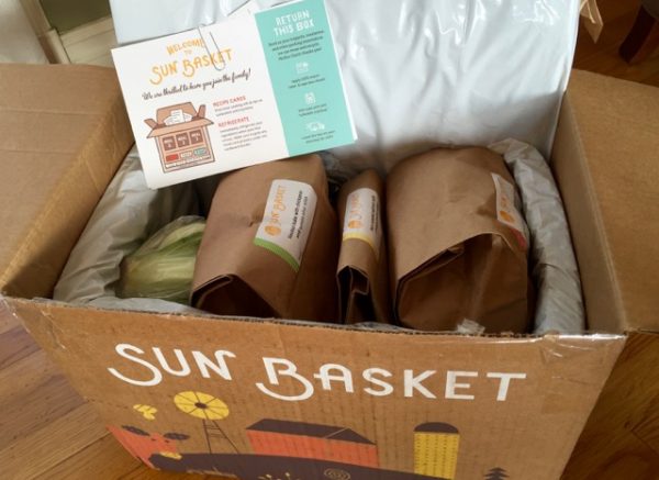 Sun Basket delivery box