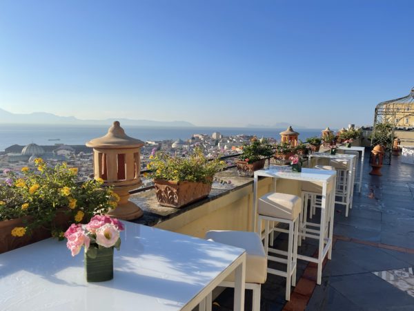 A view from the rooftop terrace at Hotel San Francesco al Monte.