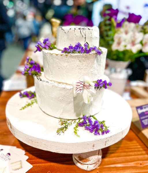 wedding cake made from goat cheese