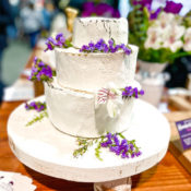 wedding cake made from goat cheese