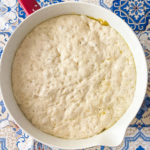 a bowl of fermented dough