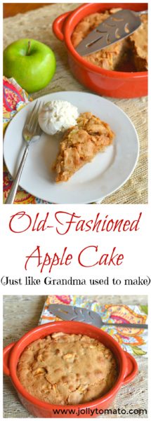 An old-fashioned apple cake from "Upscale Downhome" by Rachel Hollis