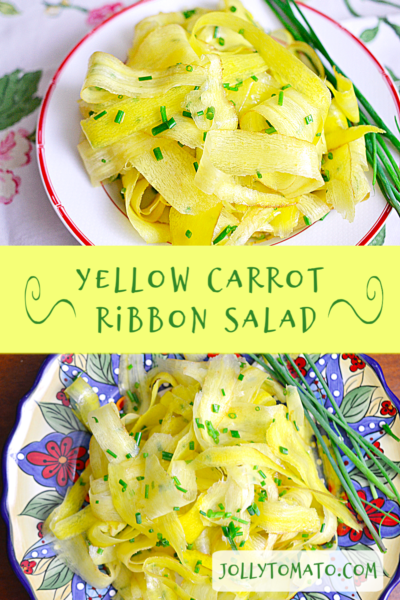 Yellow Carrot Ribbon Salad