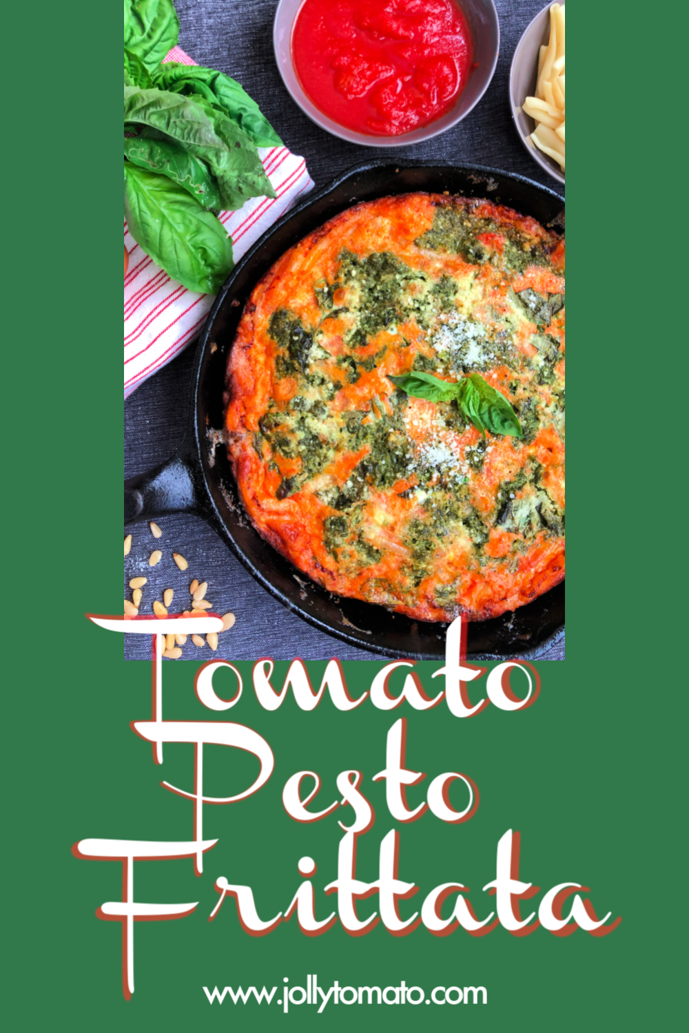 TomatoPesto Frittata and the Greatest Tomatoes from Europe Jolly Tomato