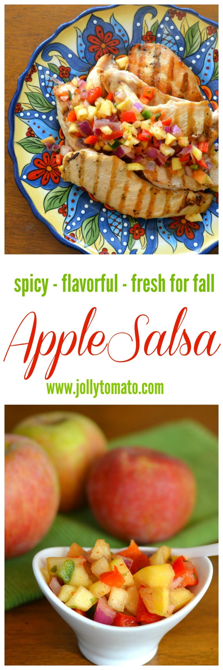 Apple Salsa - Spicy, Fresh, Perfect for Fall - Jolly Tomato
