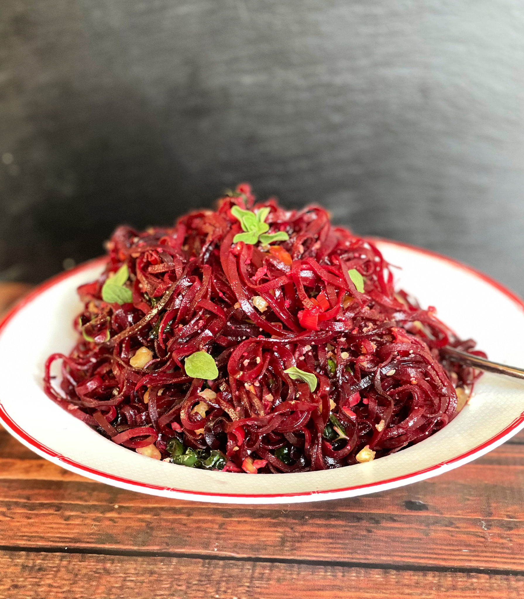 Easy Vegan Beet Noodles Recipe Jolly Tomato