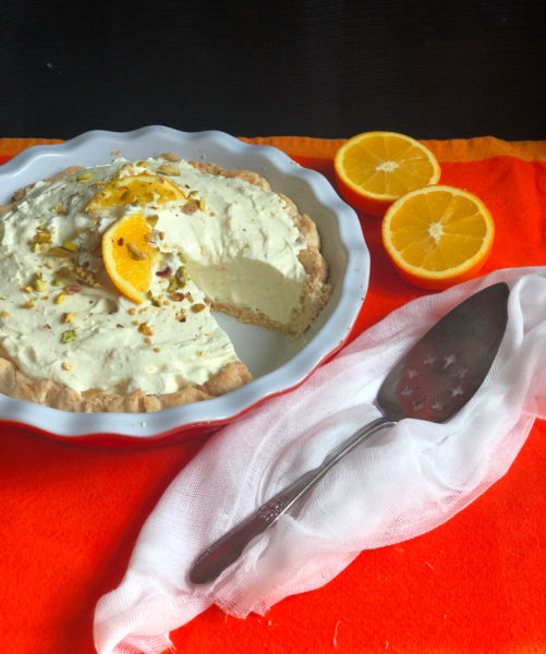 Orange Cardamom Cannoli Cream Pie