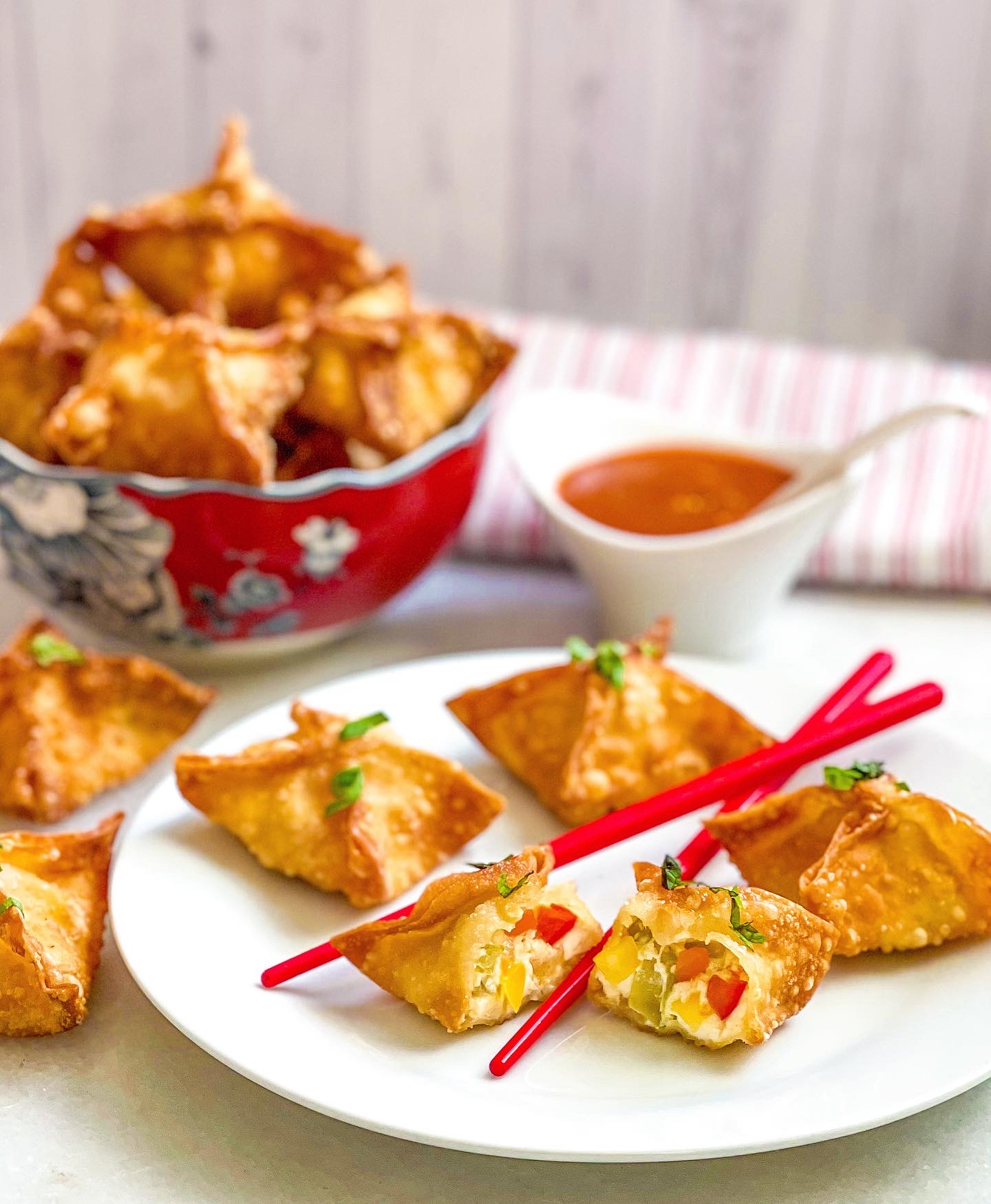 Confetti Cream Cheese Wontons Jolly Tomato