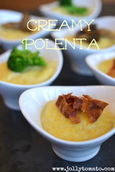 creamy polenta bowls