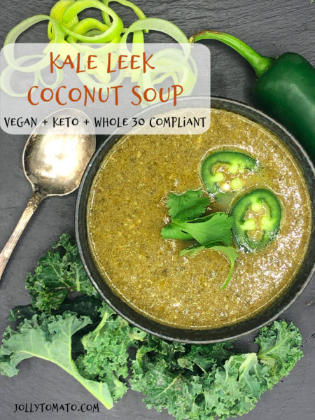 Kale Leek Coconut Soup
