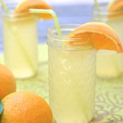 orange ginger lemonade glass