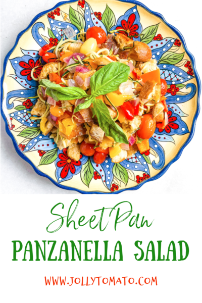 Sheet Pan Panzanella Salad