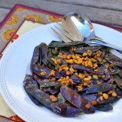 Purple Snow Peas and Walnuts purple snow peas walnuts 2