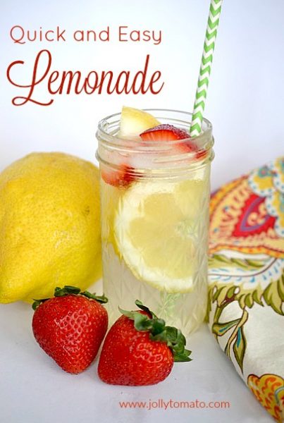 Quick and easy lemonade - No boiling or simple syrup required!
