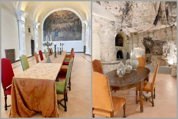 Refactory and Hall of the Oven at the Hotel San Francesco al Monte