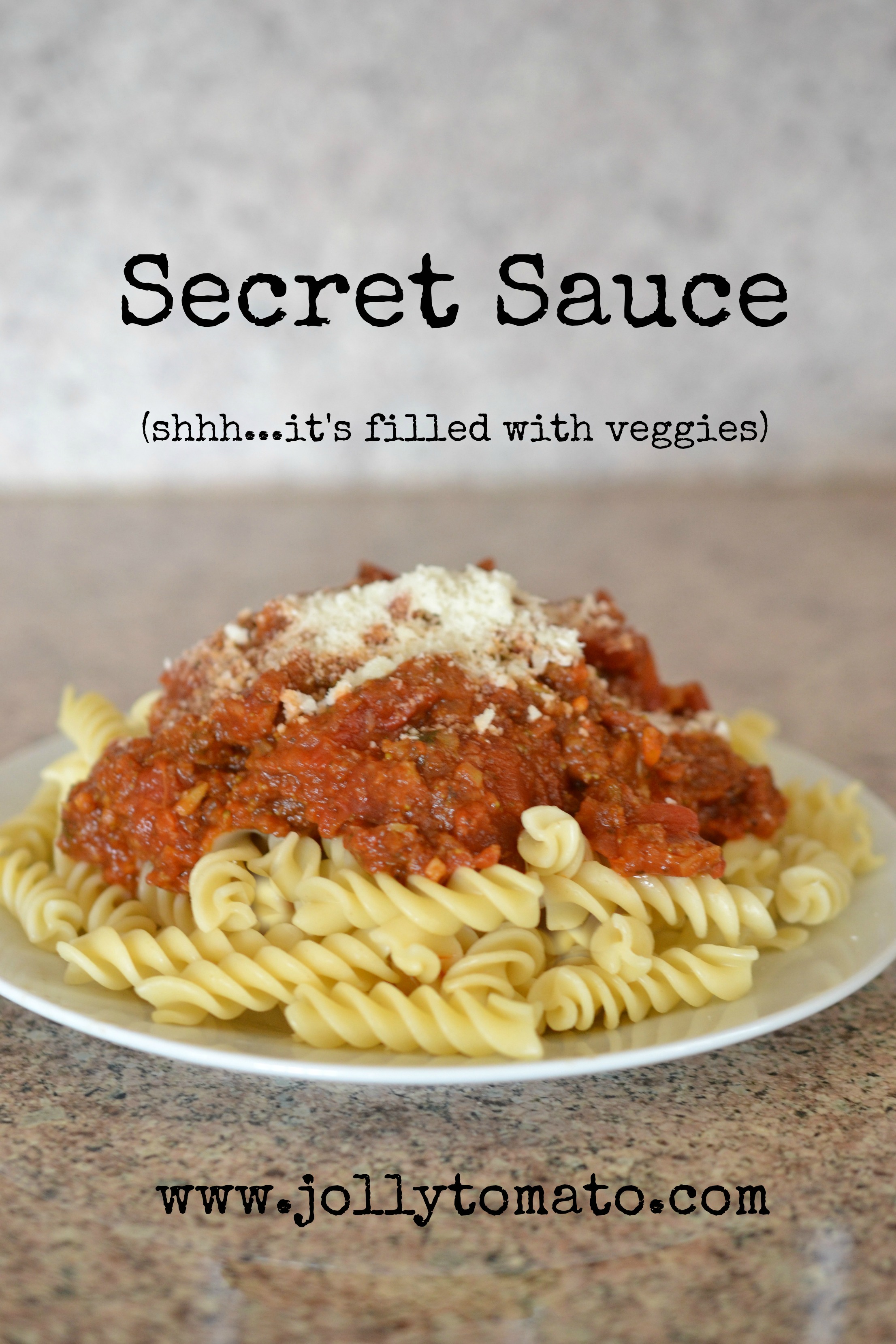 Secret Sauce - A Sauce Filled With Veggies - Jolly Tomato