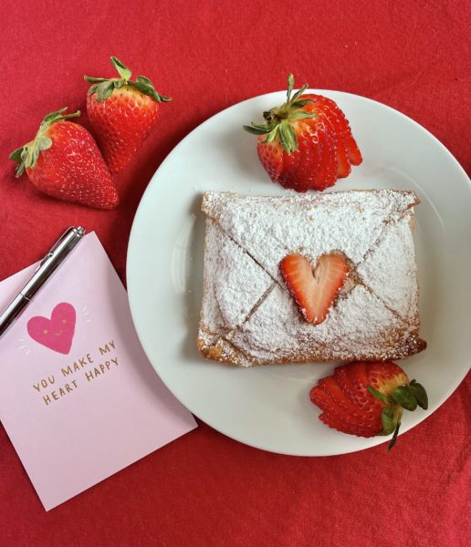 Strawberry Love Letter Pastries