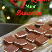 Three layer mint brownies recipe