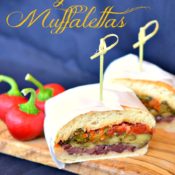 A vegan take on the traditional muffaletta sandwich